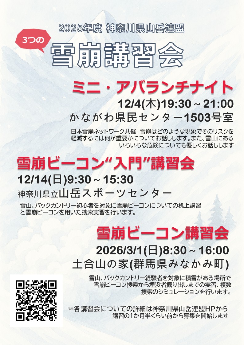 雪崩チラシ2025